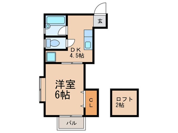 ロミネント二日市の物件間取画像